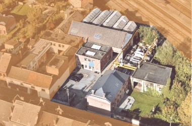 vue aérienne chantier Gaudier-Rembaux à Ecaussinnes